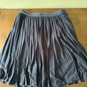 Wilson Navy Limitless Mini A-Line Pleated Tennis Skirt NWT